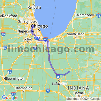 Limousine service to O'Hare airport (ORD)