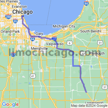 Limousine service to Chicago Loop