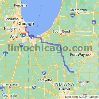 Limousine service to Chicago Loop