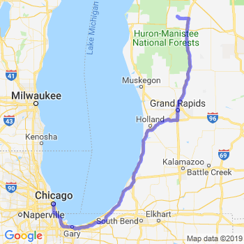 Limousine service between Luther, MI and O'Hare Midway airport