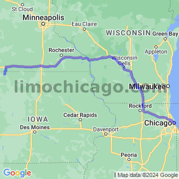 Limousine service to Chicago Loop