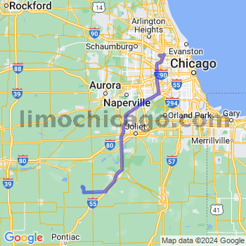 Limousine service to O'Hare airport (ORD)