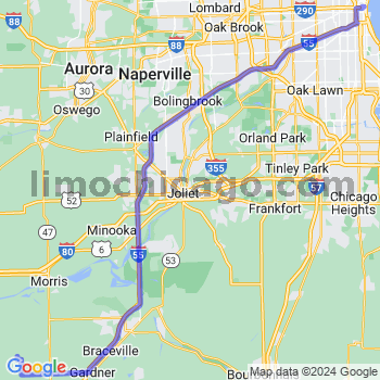 Limousine service to Chicago Loop