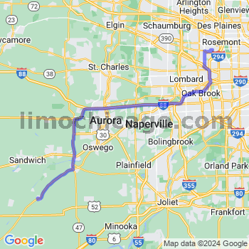 Limousine service to O'Hare airport (ORD)