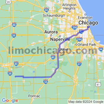 Limousine service to Chicago Loop