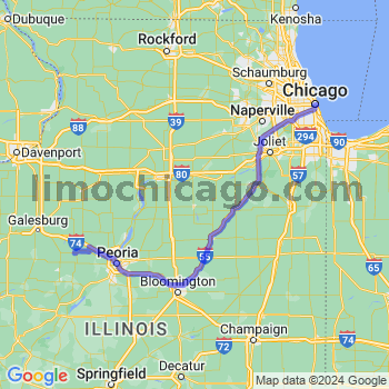 Limousine service to Chicago Loop