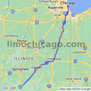 Limousine service to Chicago Loop