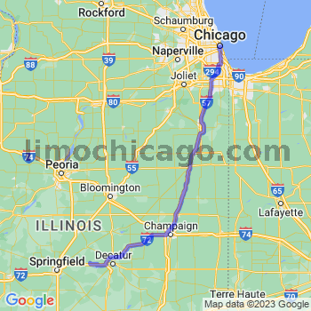 Limousine service to Chicago Loop